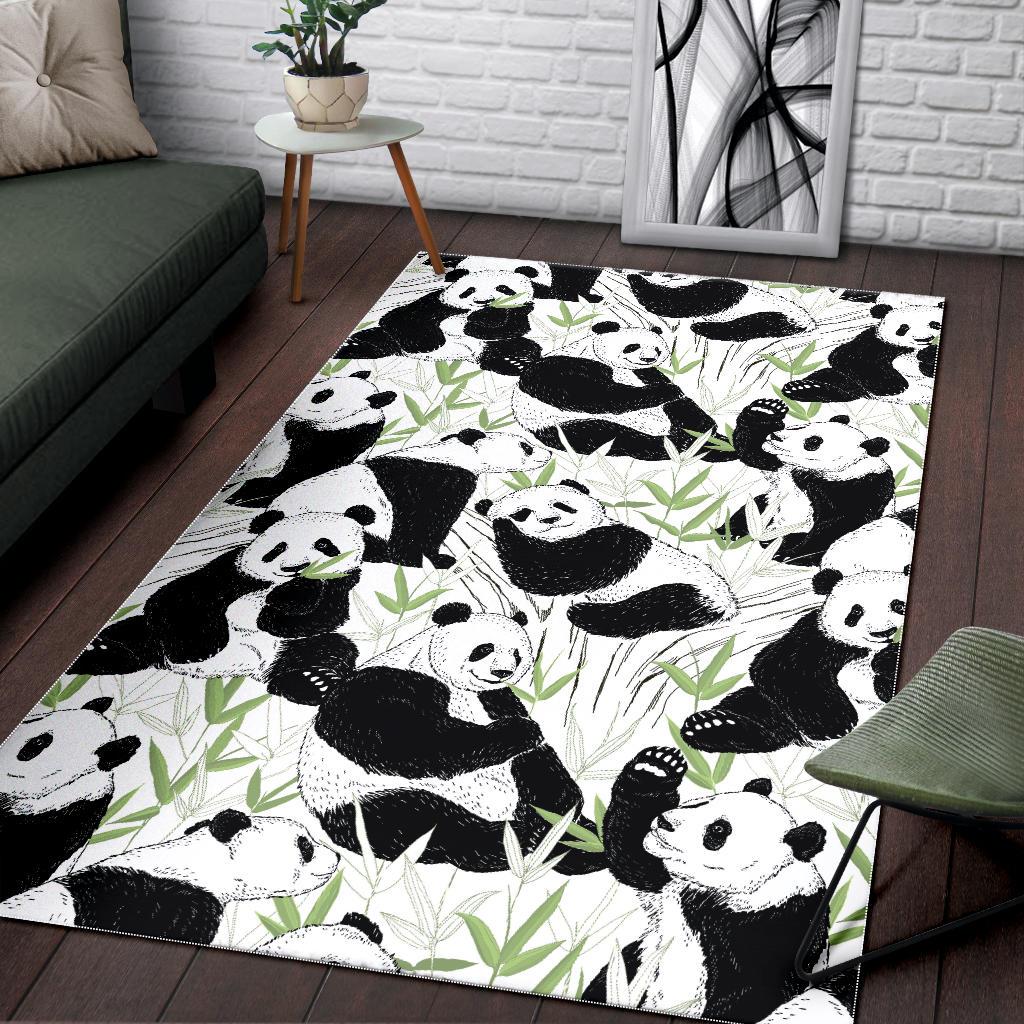 Panda Pattern Area Rug