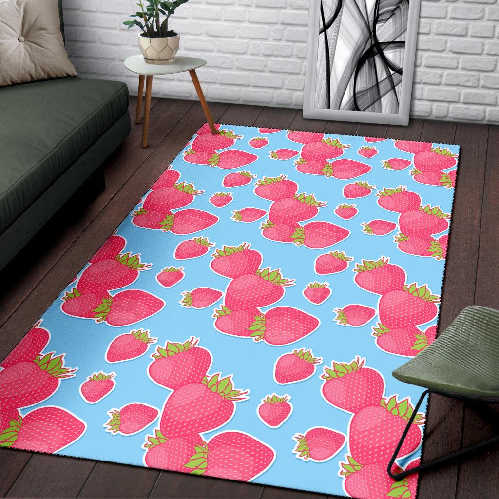 Strawberry Pattern Print Design SB04 Area Rugs