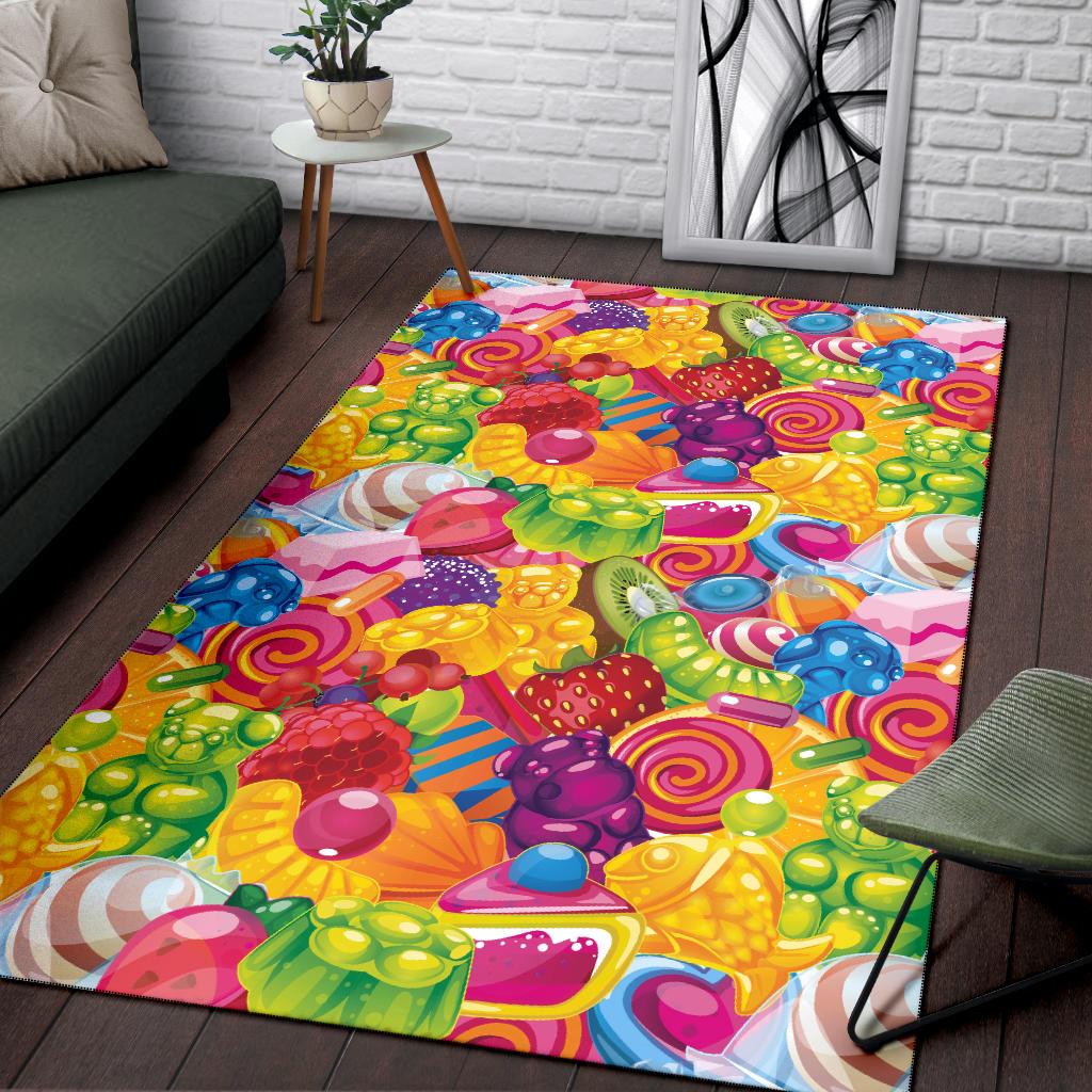 Candy Pattern Print Design CA01 Area Rugs