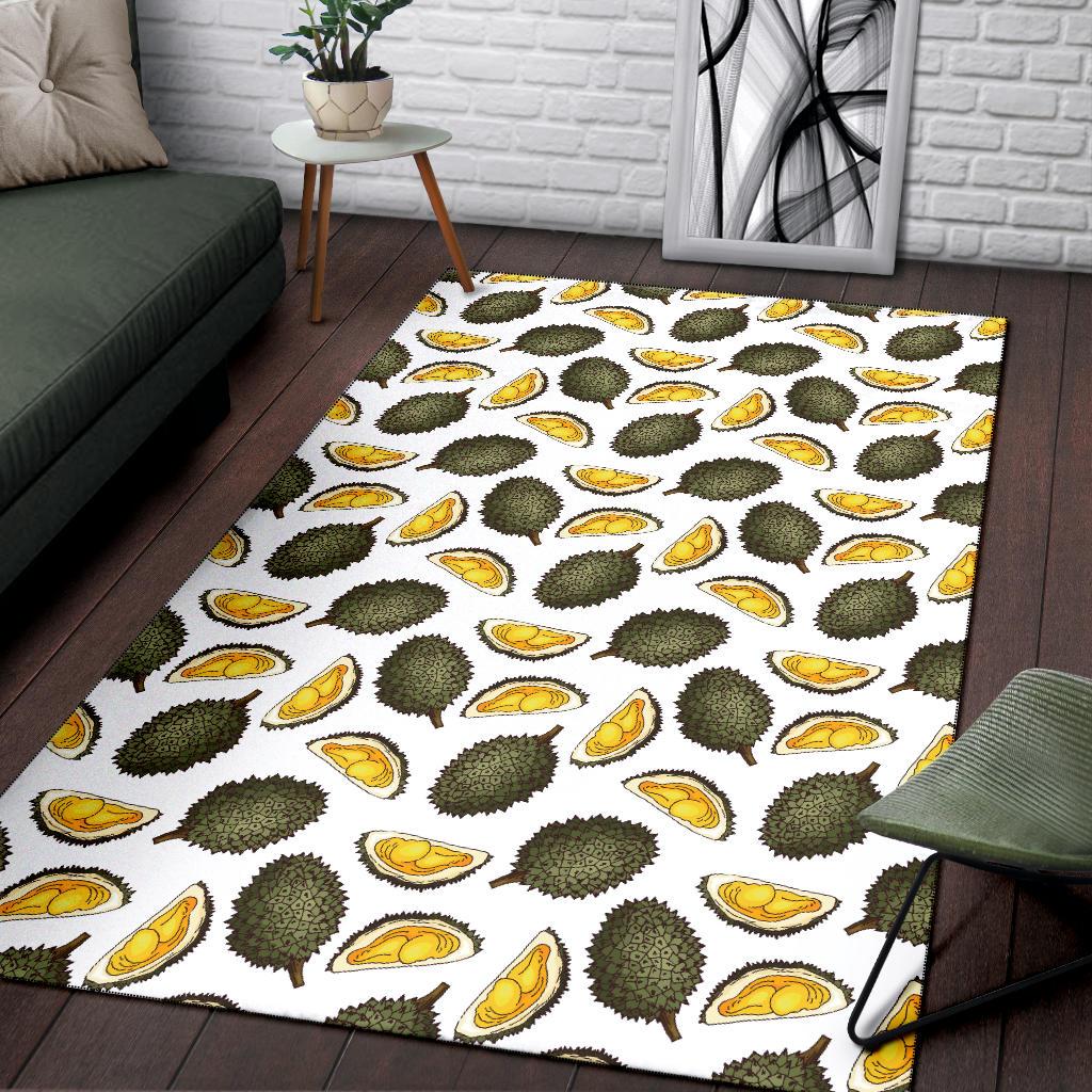 Durian Pattern Print Design DR03 Area Rugs