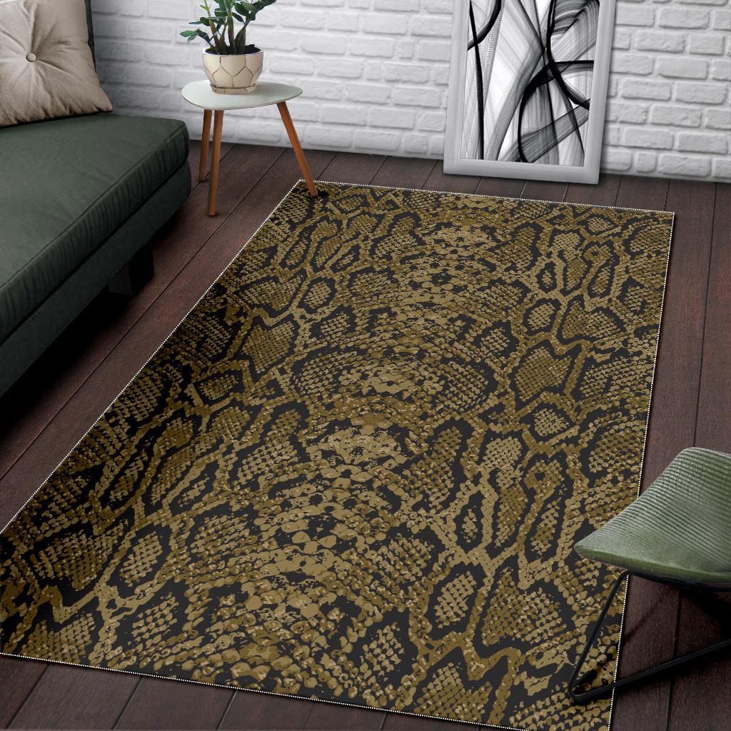 Snake skin pattern Area Rug