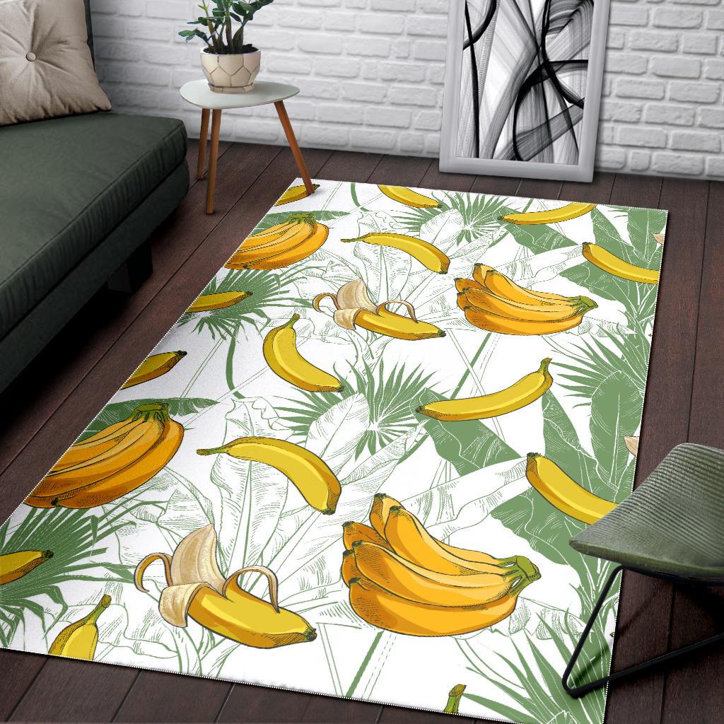 Banana Pattern Background Area Rug