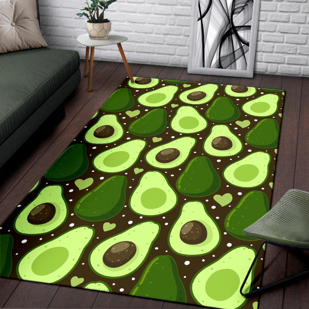 Avocado Pattern Print Design AC04 Area Rugs