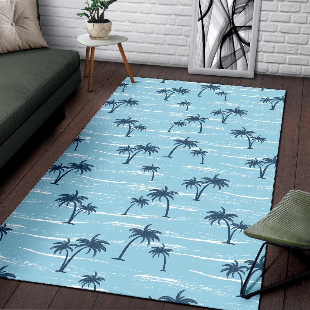 Palm Tree Pattern Print Design PT04 Area Rugs