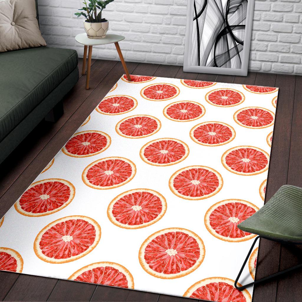 Grapefruit pattern Area Rug