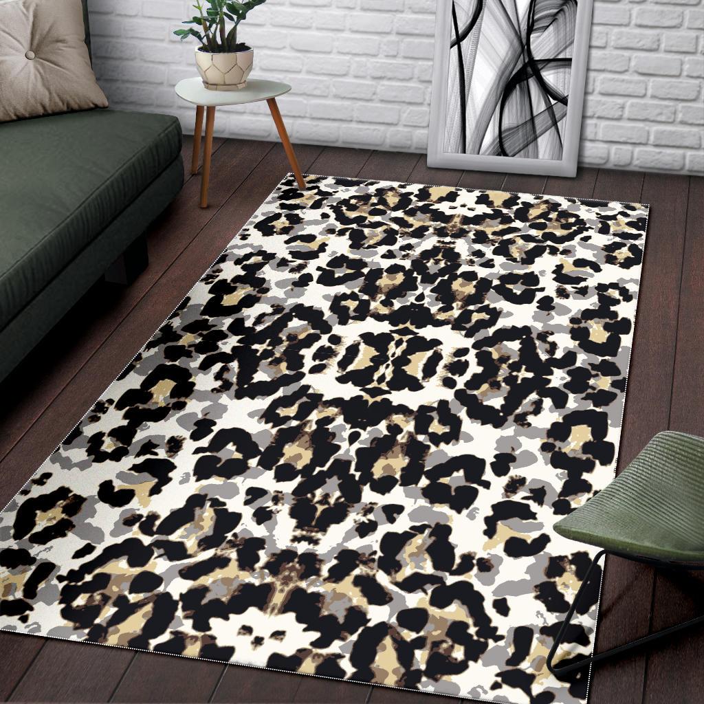 Leopard Skin Pattern Area Rug
