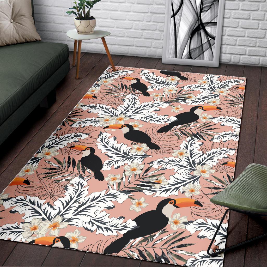 Toucan Theme Pattern Area Rug