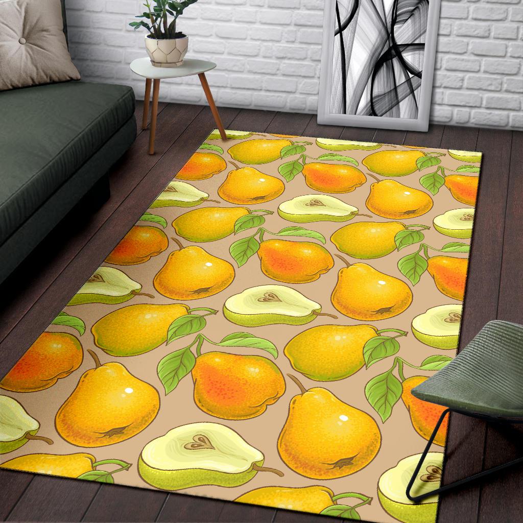 Pear Pattern Print Design PE05 Area Rugs