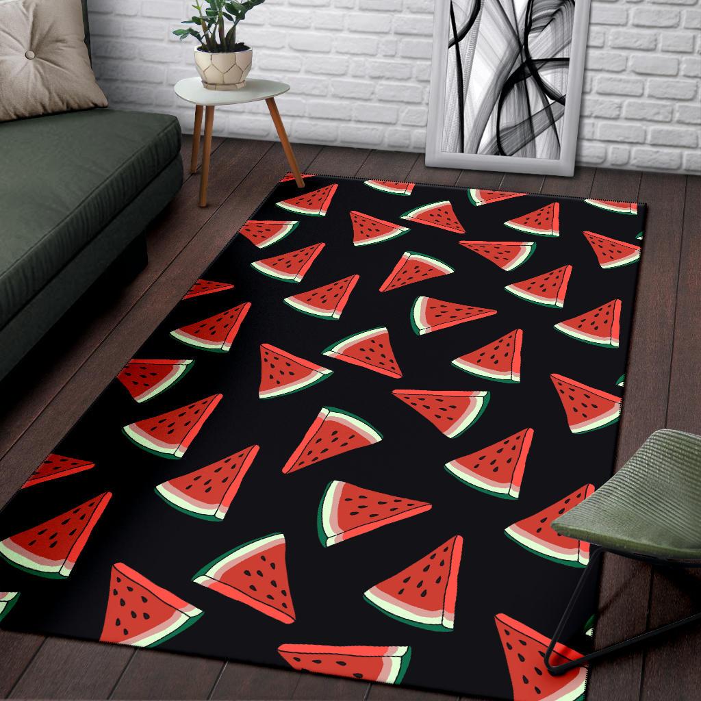 Watermelon Pattern Print Design WM01 Area Rugs