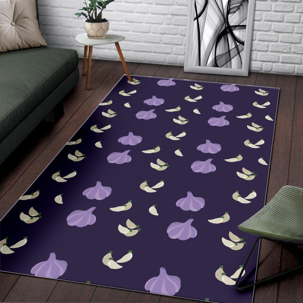 Garlic Pattern Background Theme Area Rug