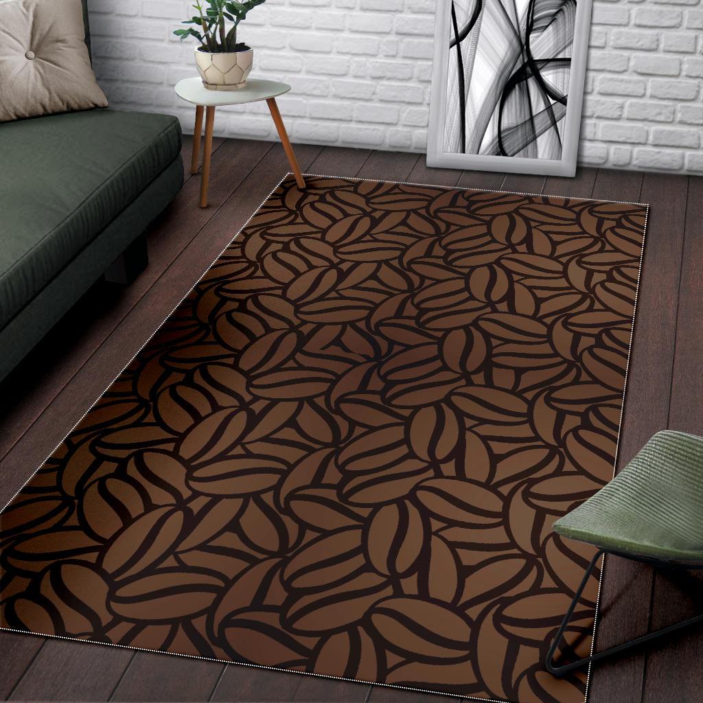 coffee bean pattern Area Rug