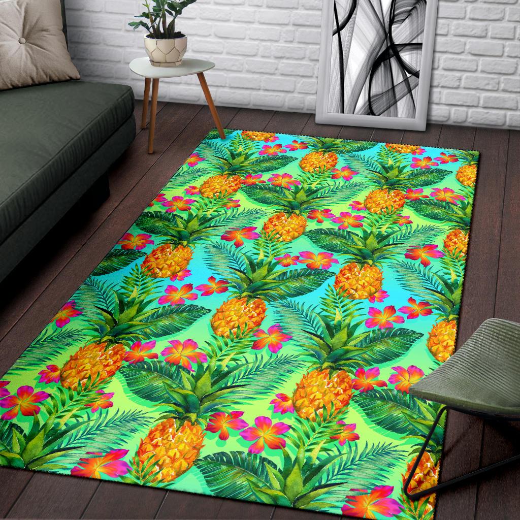 Pineapple Pattern Print Design PP010 Area Rugs