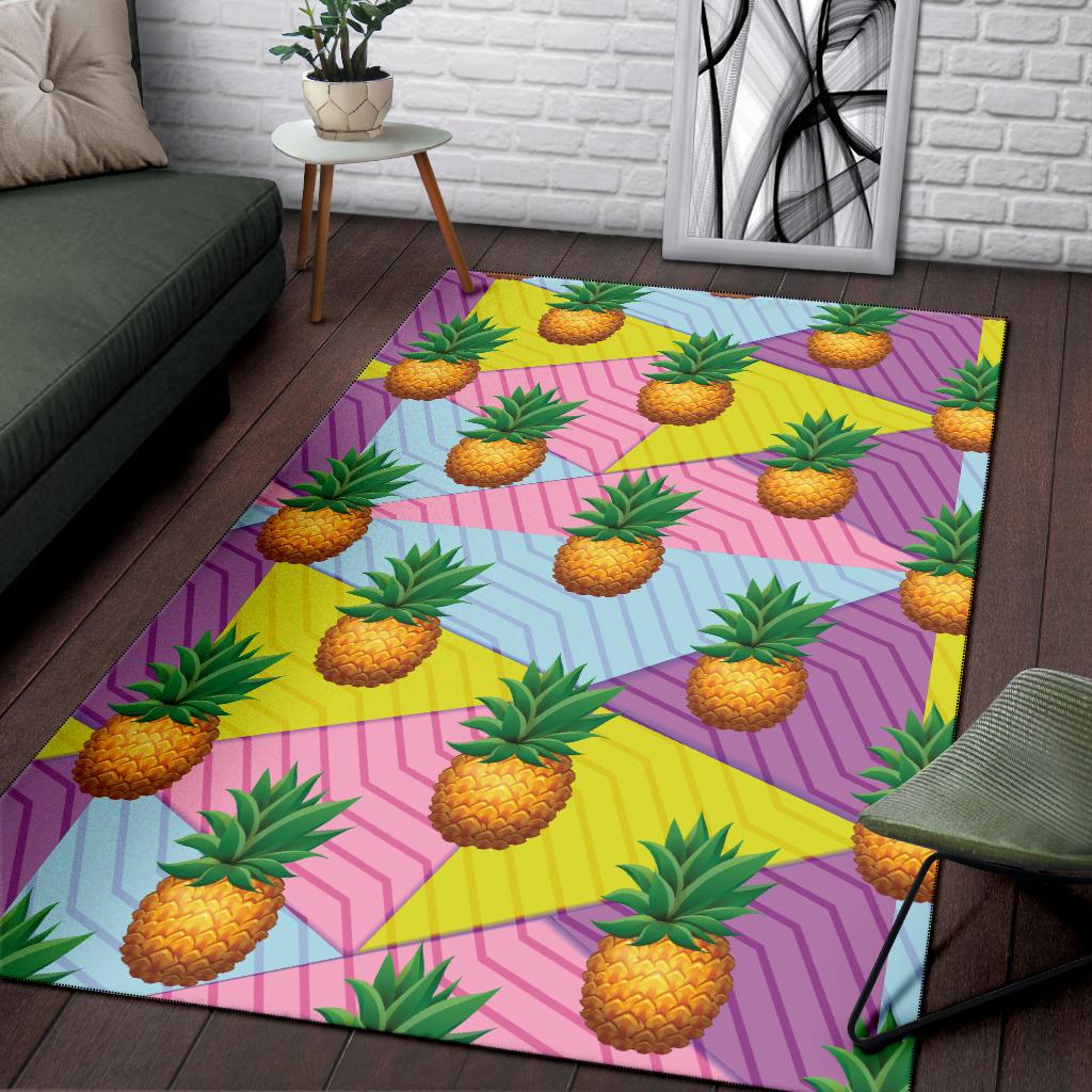 Pineapple Pattern Print Design PP05 Area Rugs