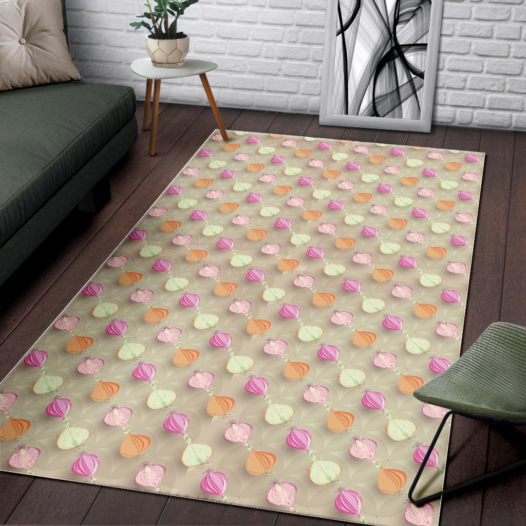 Onion Pattern Theme Area Rug