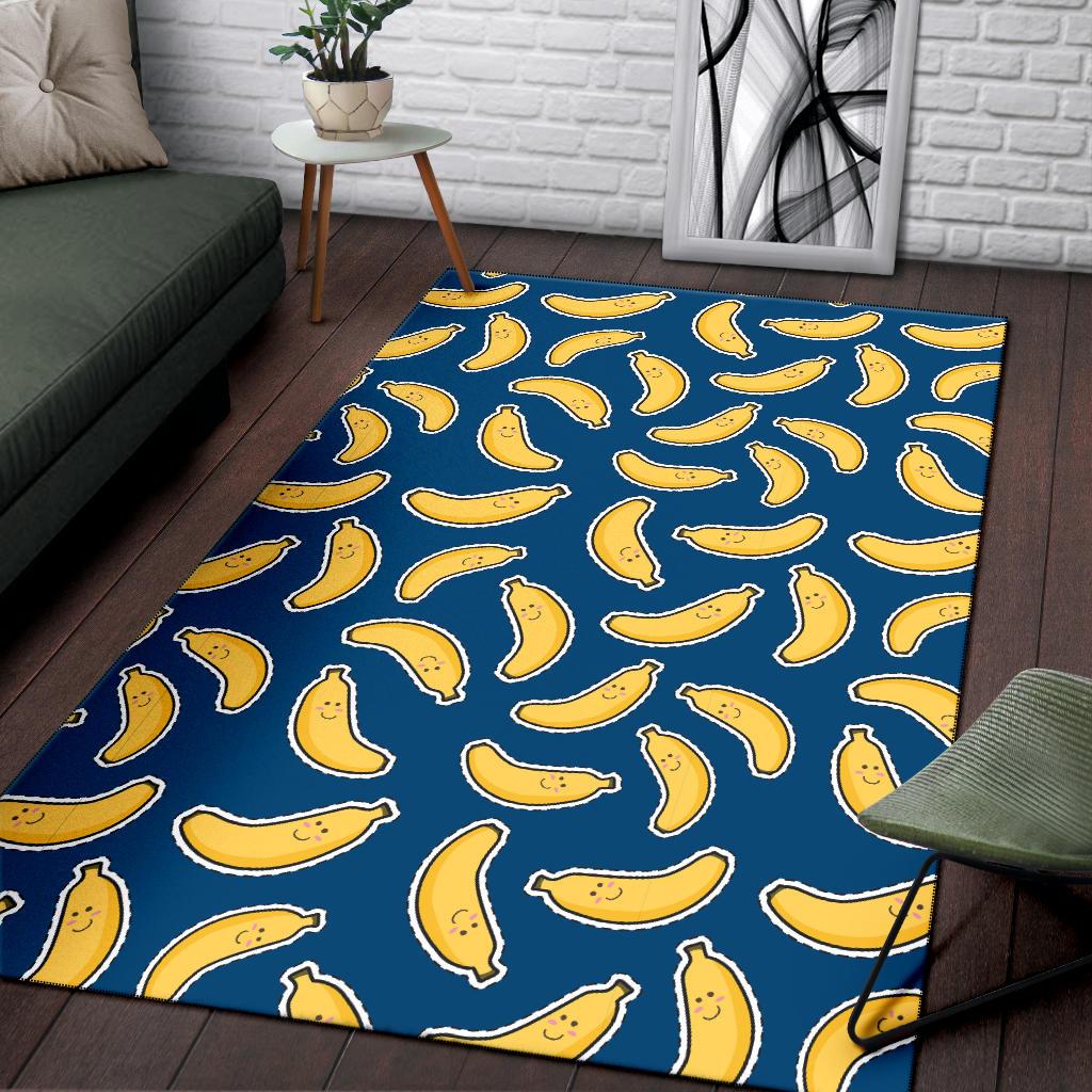 Banana Pattern Print Design BA03 Area Rugs