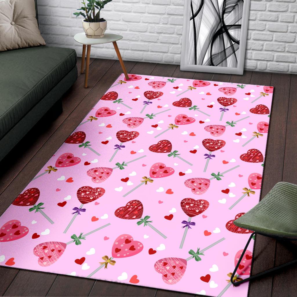Lollipop Pattern Print Design LL07 Area Rugs
