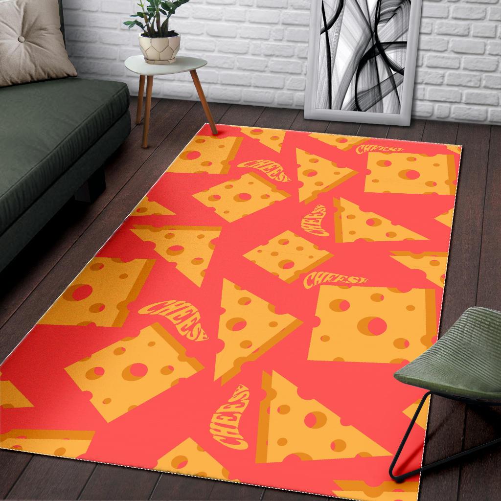 Sliced Cheese Pattern  Area Rug