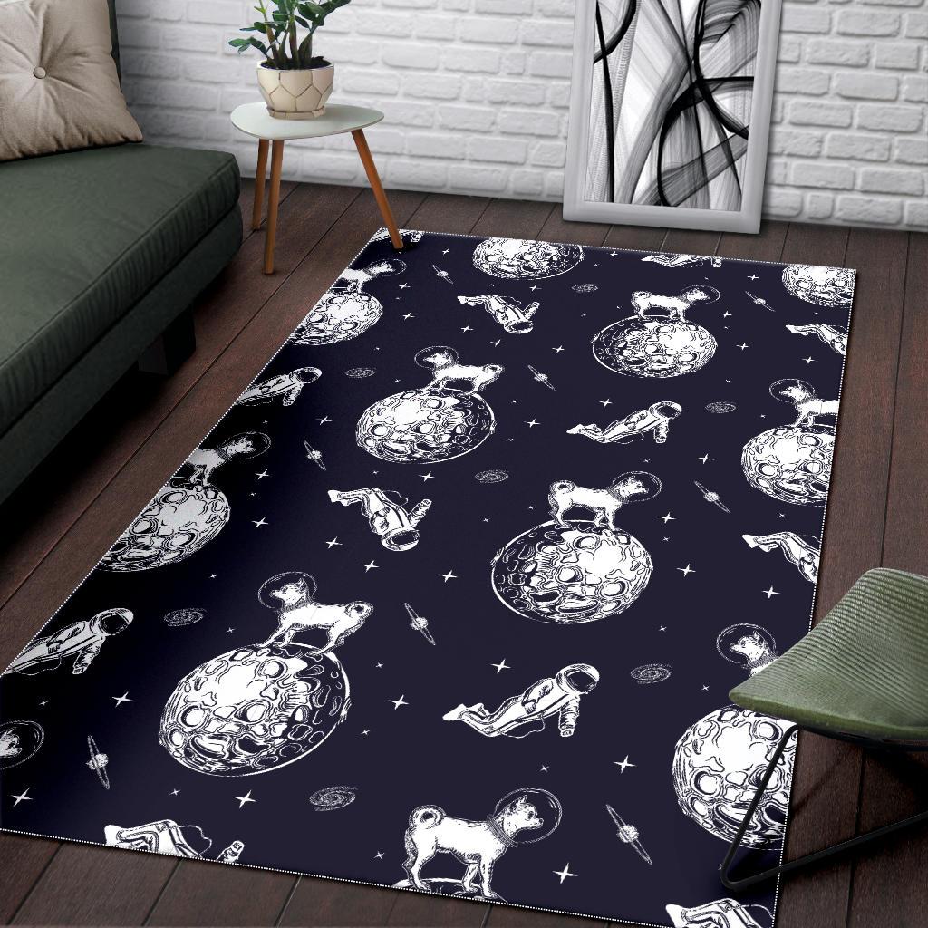 Chihuahua space helmet astronaut pattern Area Rug