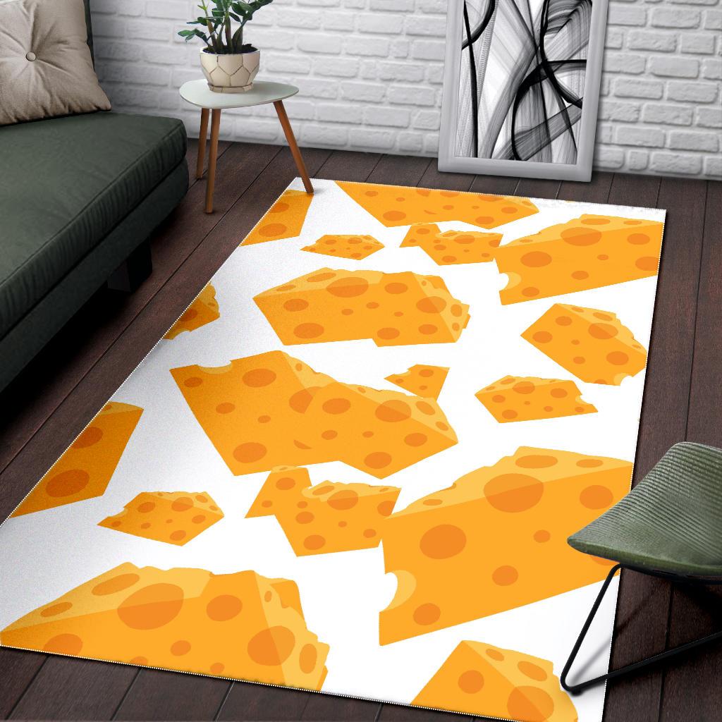 Cheese slice pattern Area Rug