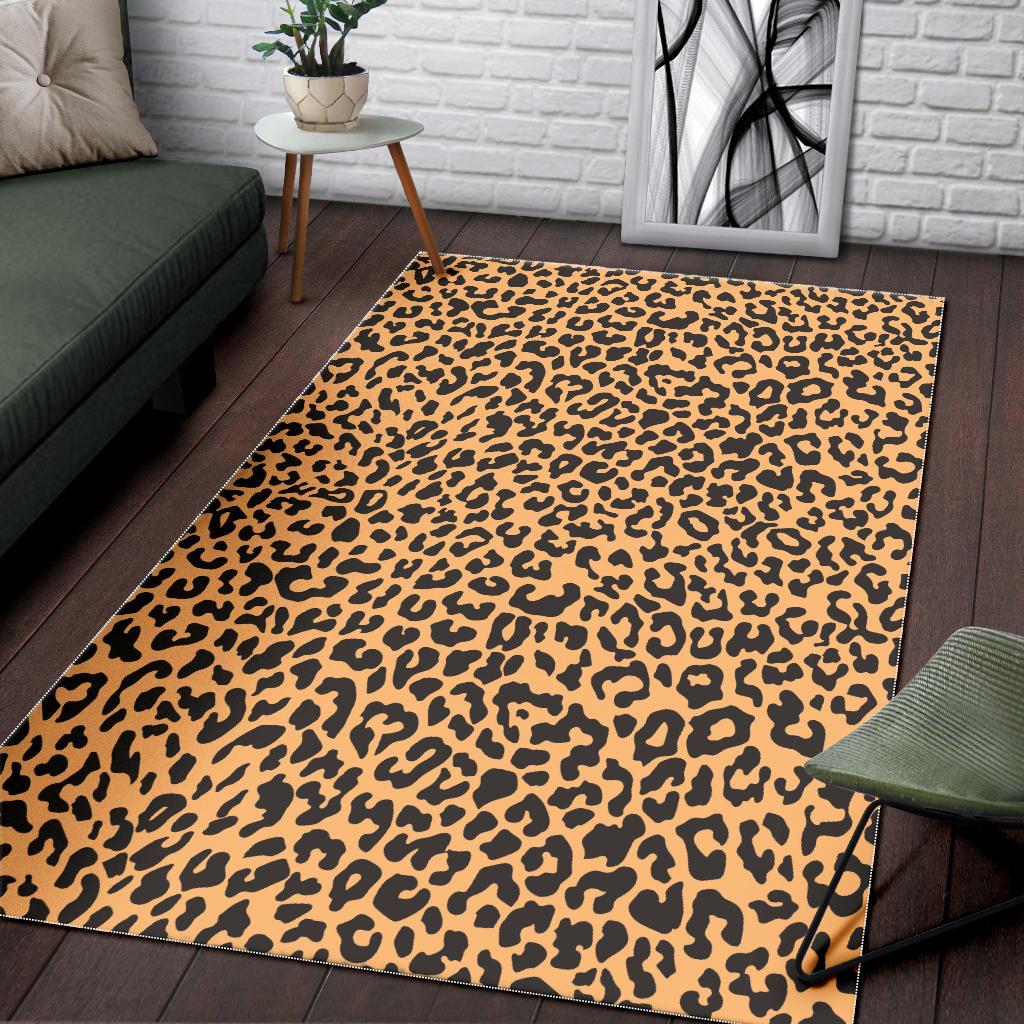 Leopard skin print Area Rug