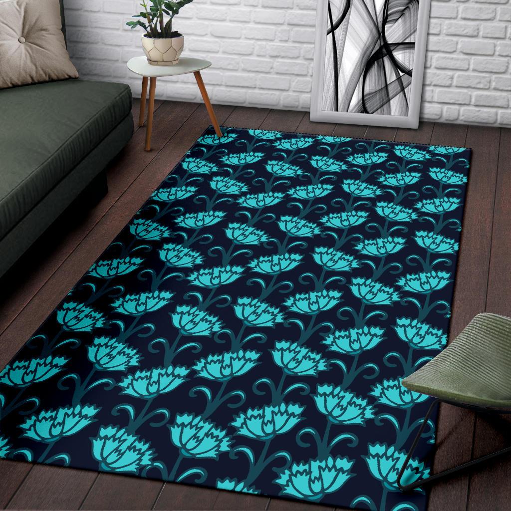 Carnations Pattern Print Design CN06 Area Rugs