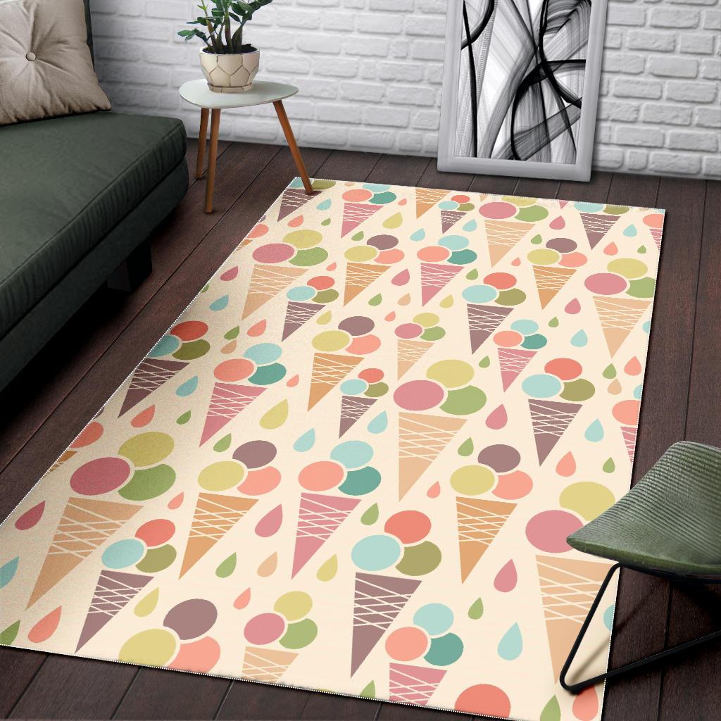 Ice cream cone pattern Area Rug