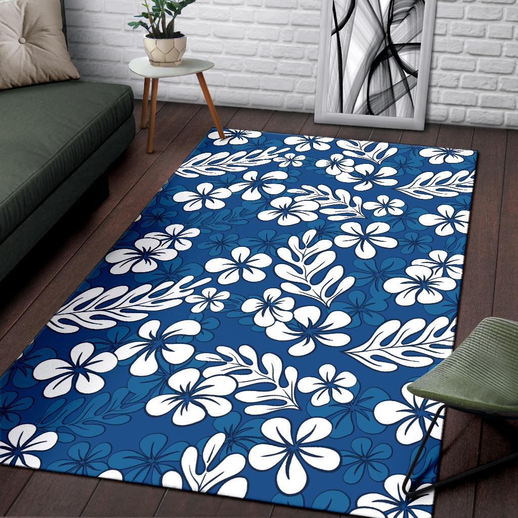 Plumeria Pattern Print Design PM015 Area Rugs
