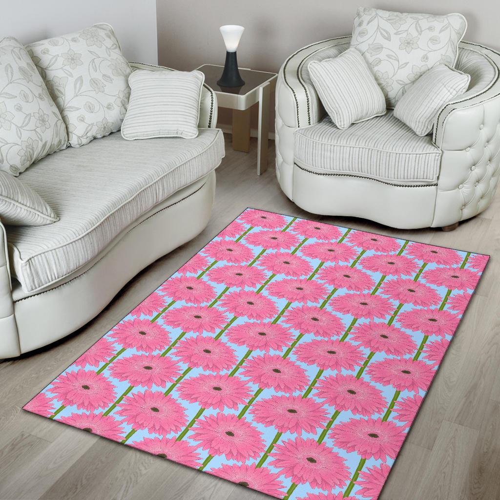 Gerberas Pattern Print Design GB01 Area Rugs