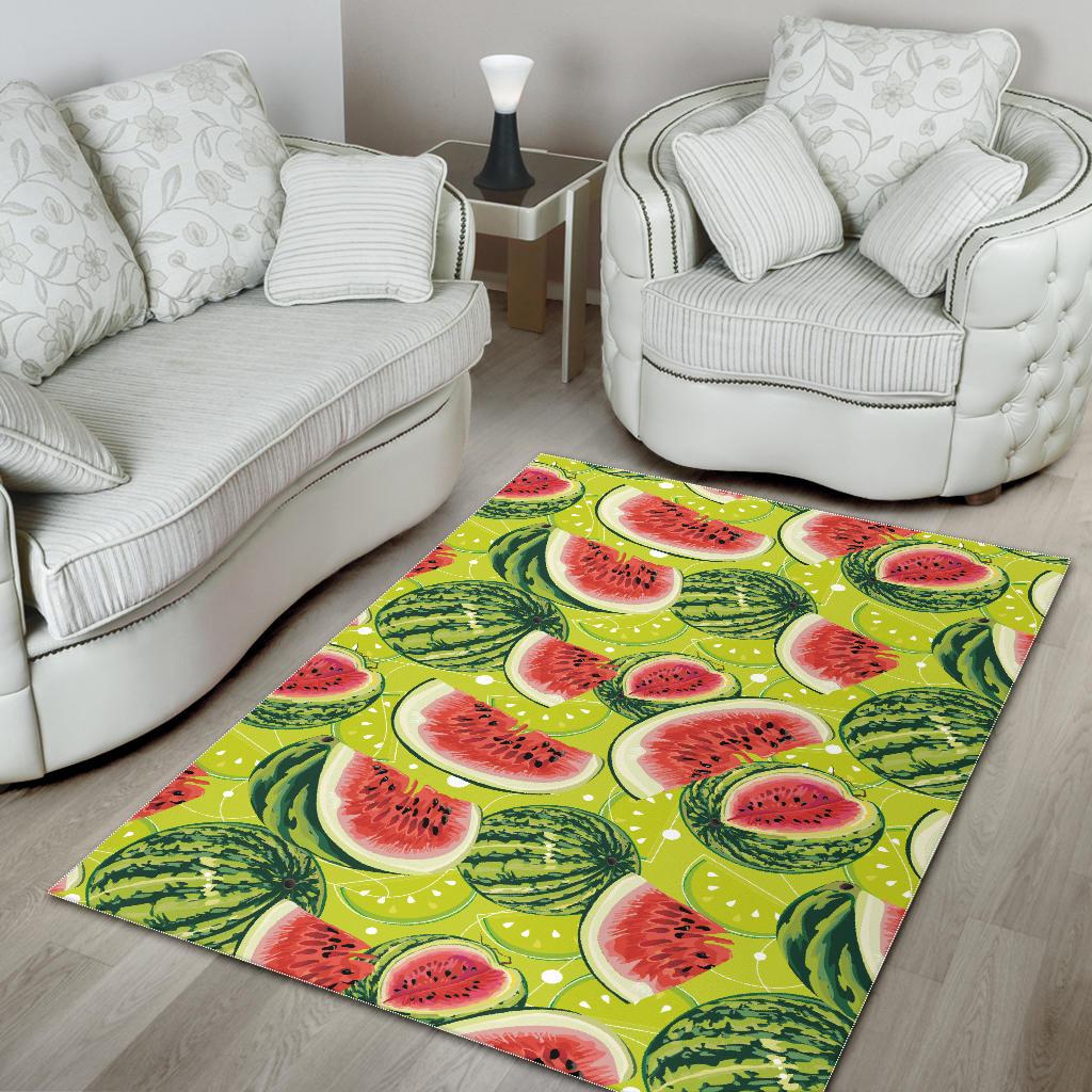 Watermelon Theme Pattern Area Rug