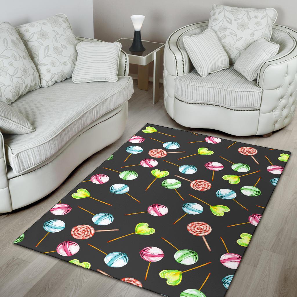 Lollipop Pattern Print Design LL02 Area Rugs