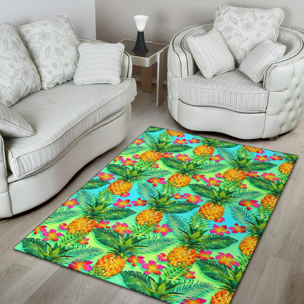Pineapple Pattern Print Design PP010 Area Rugs