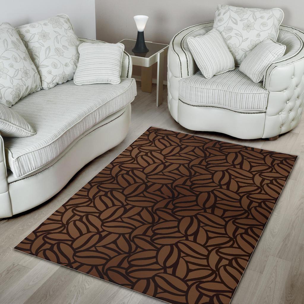 coffee bean pattern Area Rug