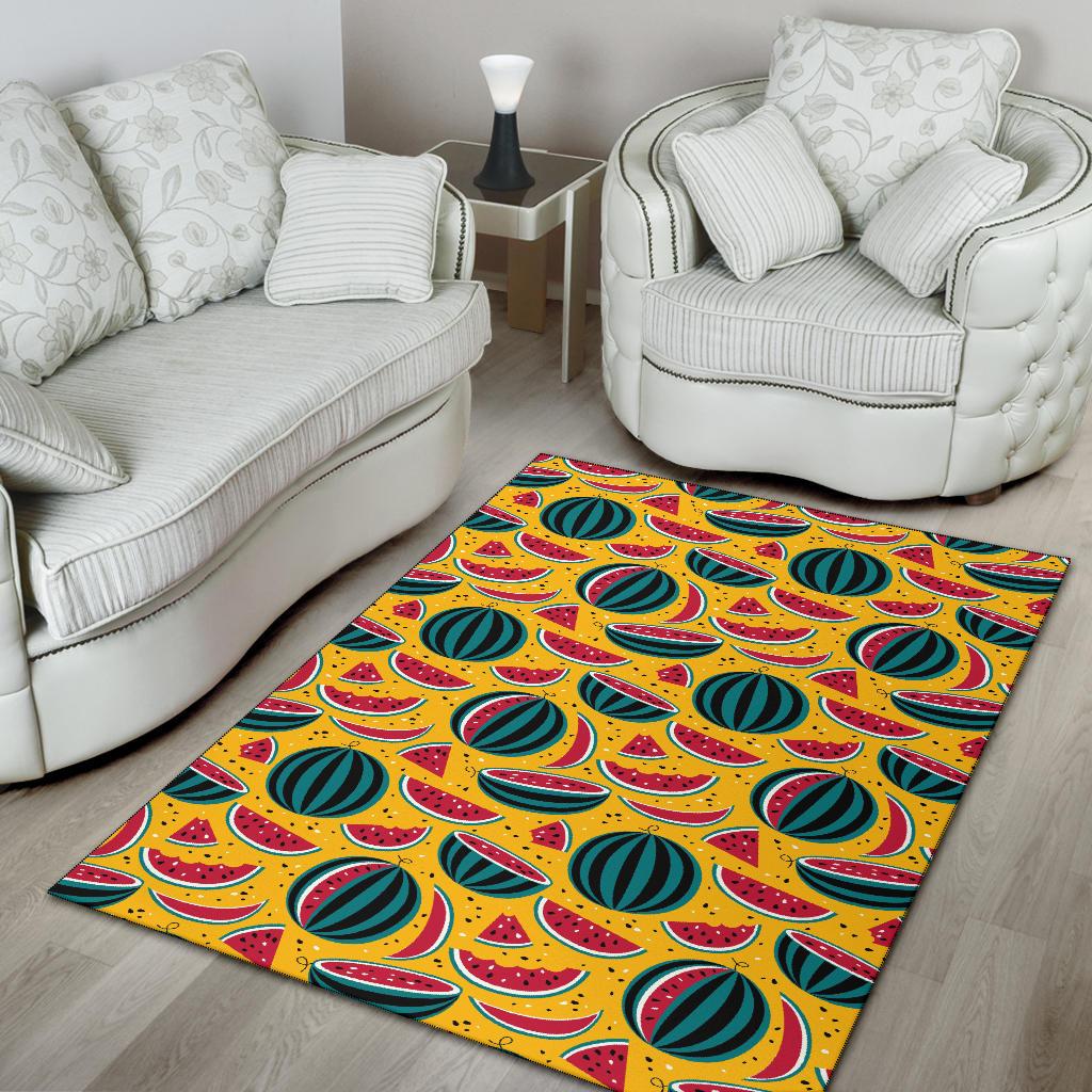 Watermelon Pattern Print Design WM02 Area Rugs