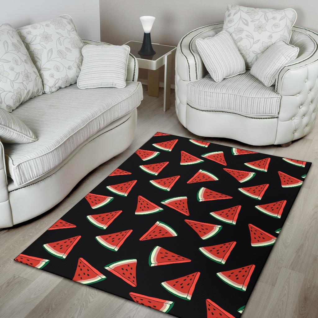 Watermelon Pattern Print Design WM01 Area Rugs