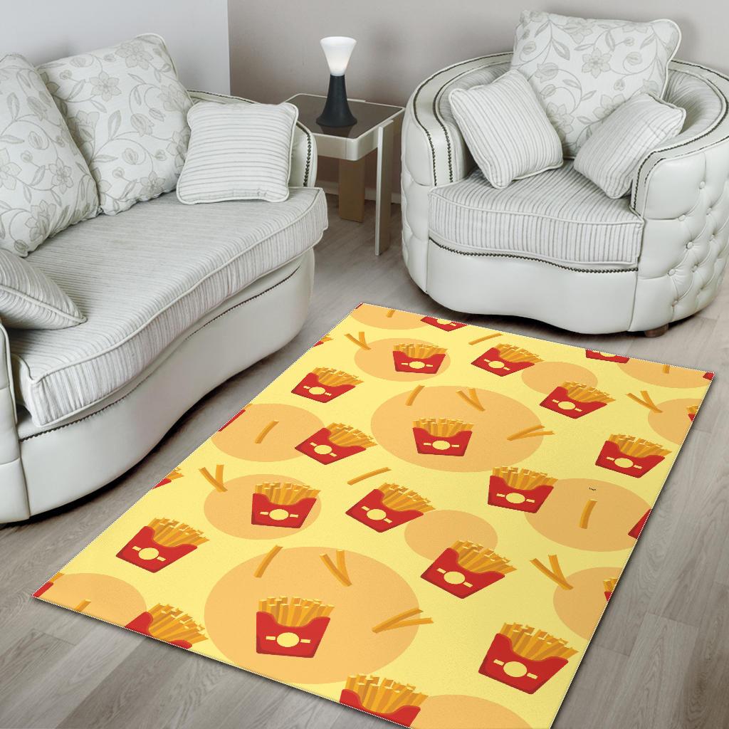 French Fries Pattern Background Area Rug