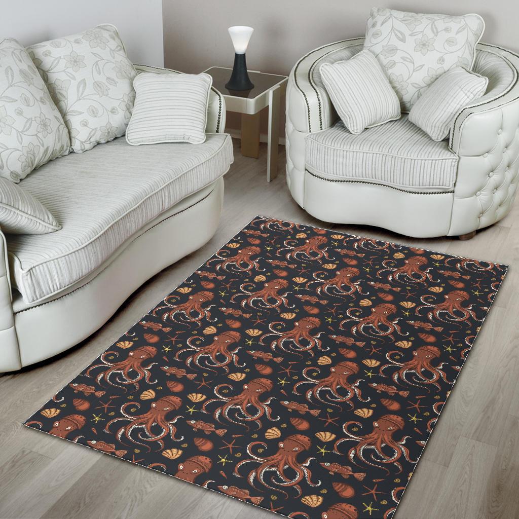 Octopus Pattern Area Rug