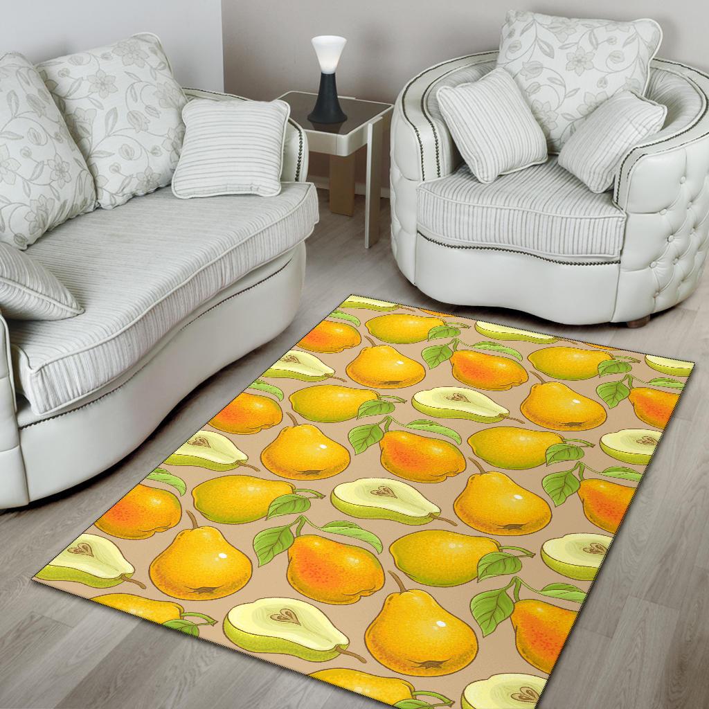 Pear Pattern Print Design PE05 Area Rugs