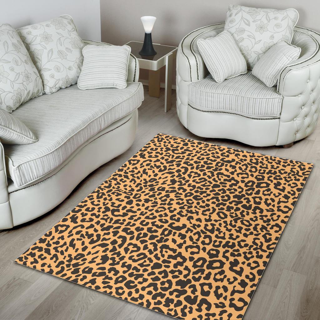 Leopard skin print Area Rug