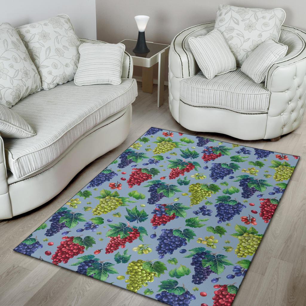 Grape Pattern Print Design GP06 Area Rugs