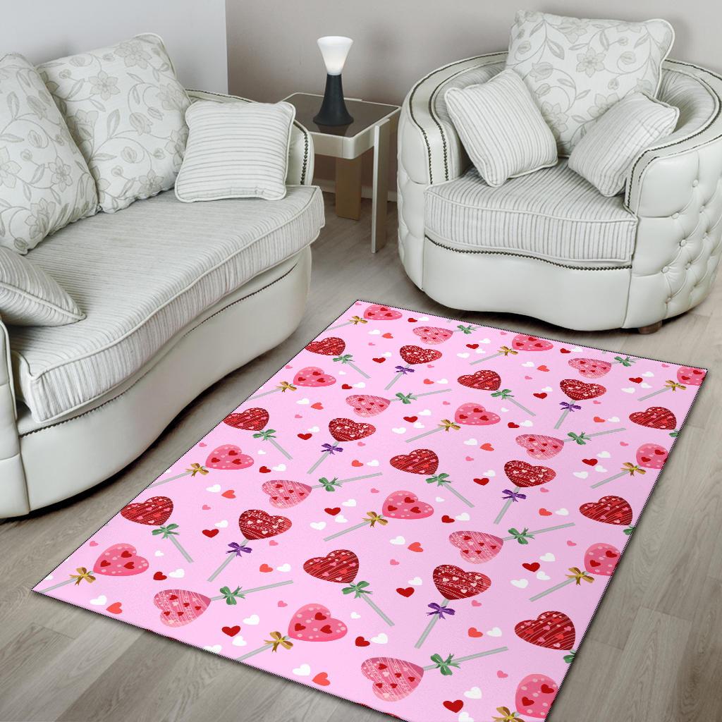 Lollipop Pattern Print Design LL07 Area Rugs