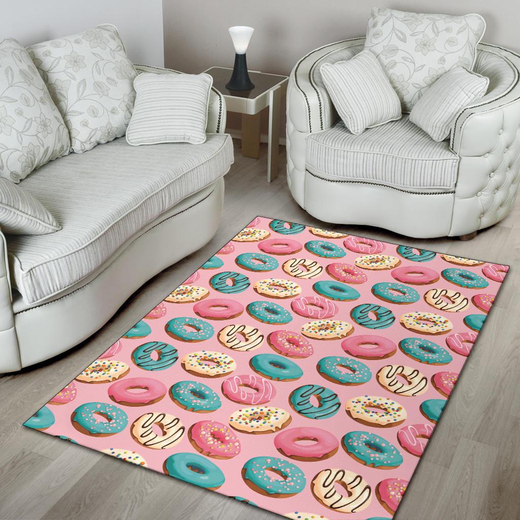 Donut Pattern Print Design DN06 Area Rugs