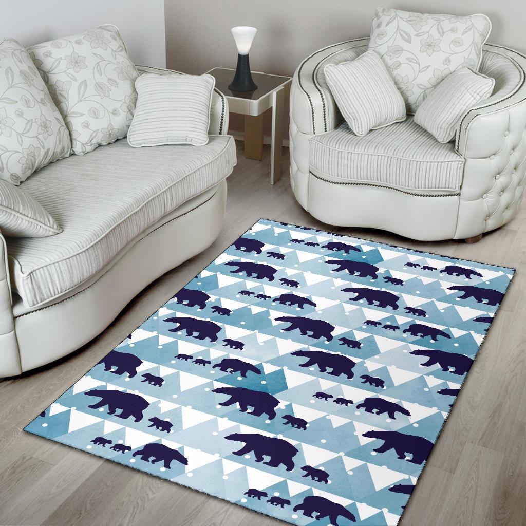 Bear Pattern Print Design BE01 Area Rugs