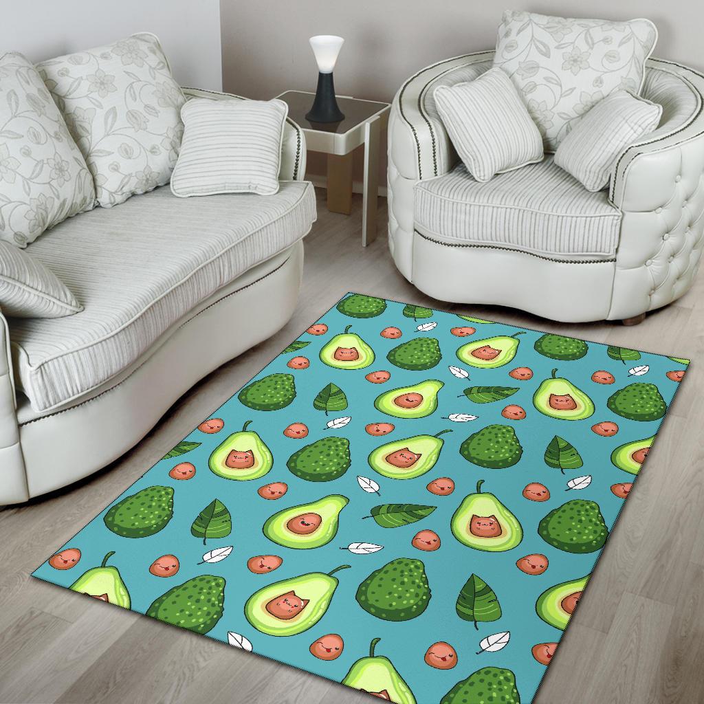 Avocado Pattern Print Design AC05 Area Rugs