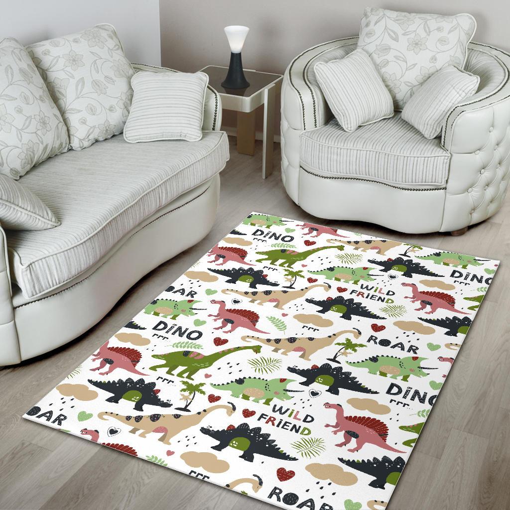 Cute dinosaurs pattern Area Rug