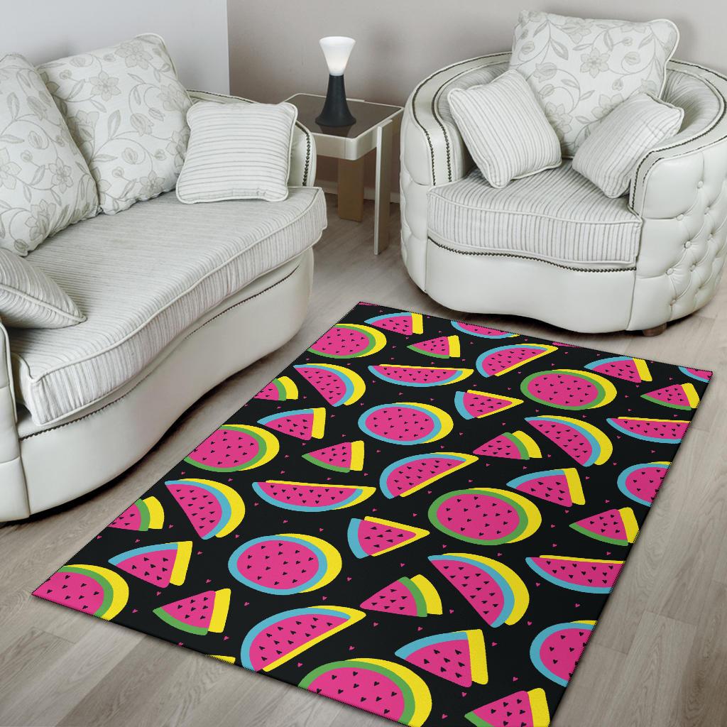 Watermelon Pattern Print Design WM07 Area Rugs