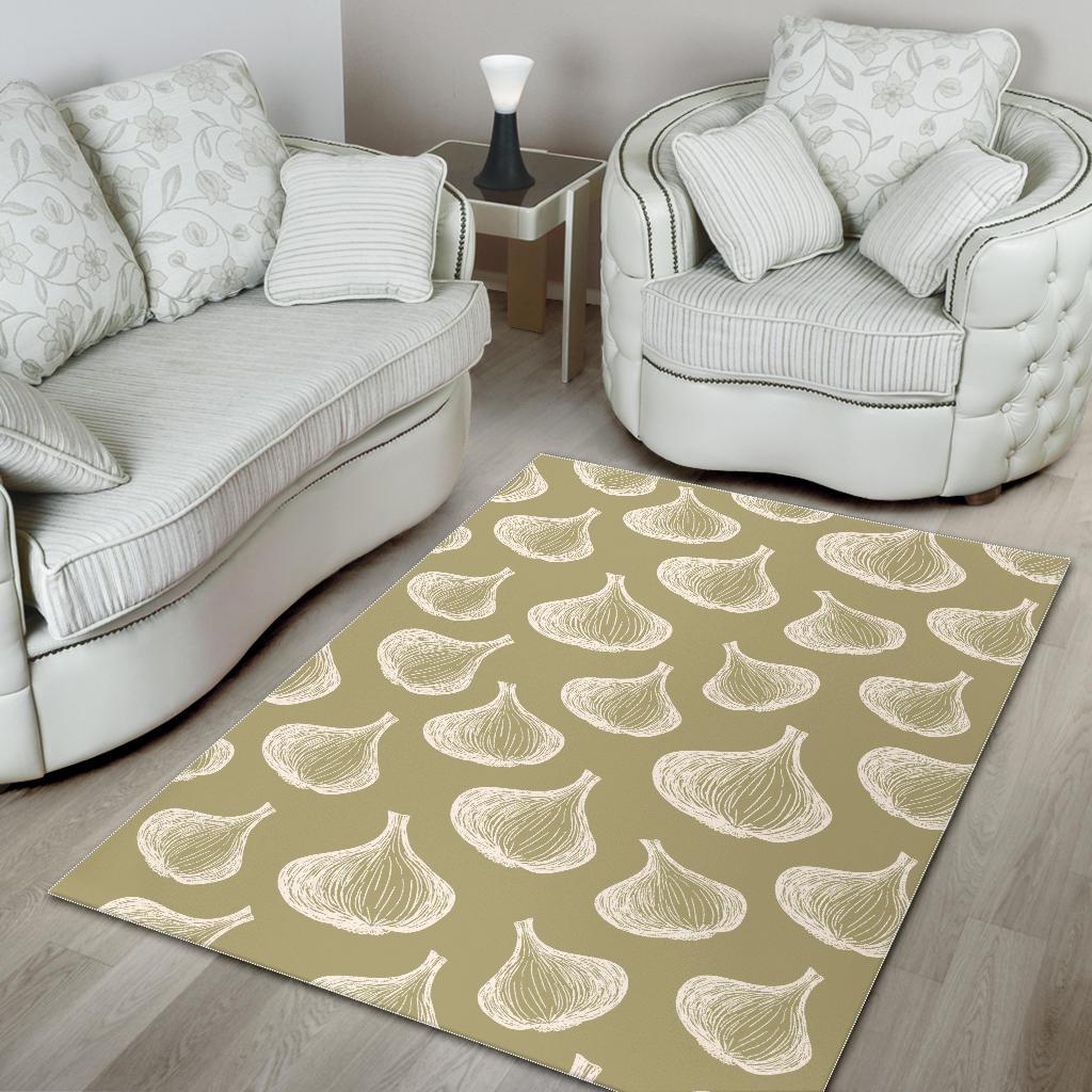 Garlic design pattern Area Rug