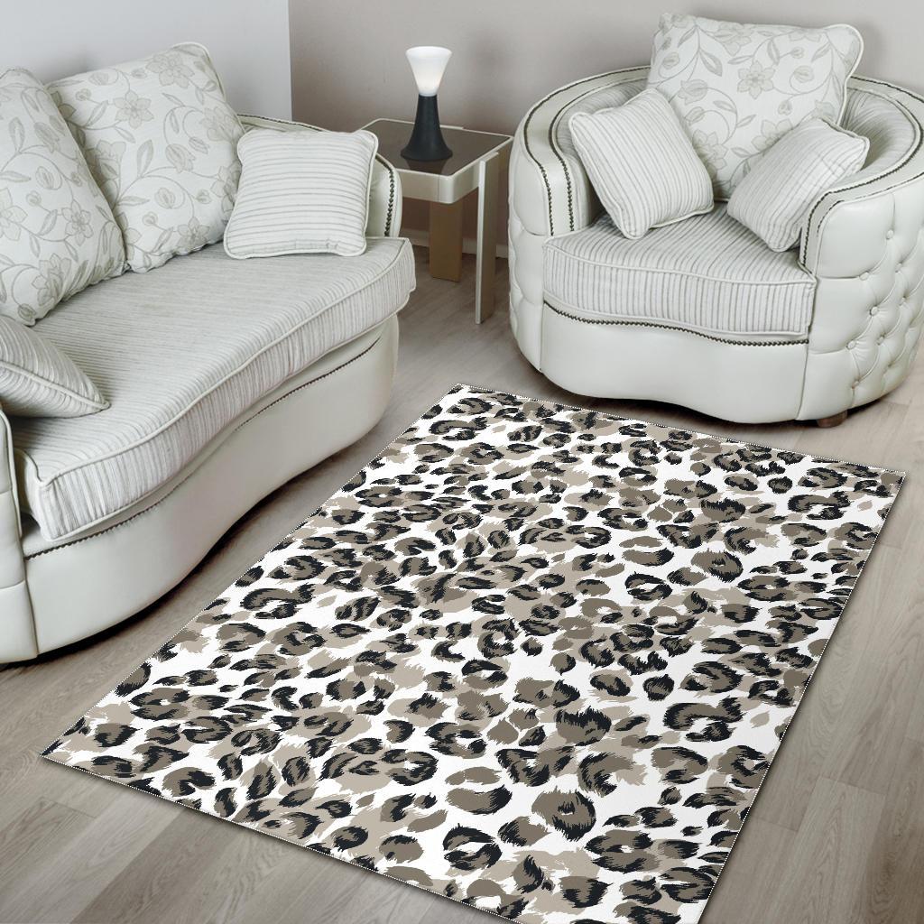 Leopard skin print pattern Area Rug