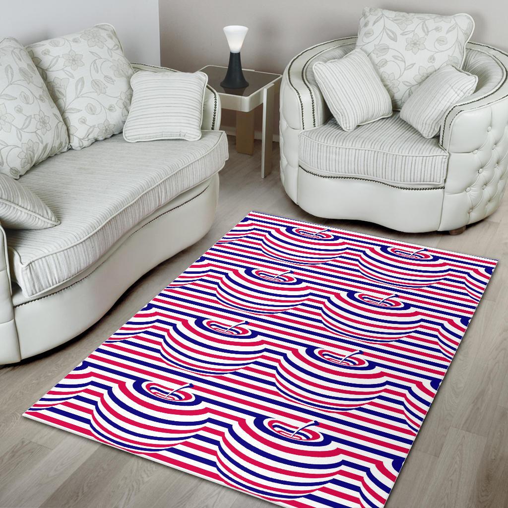 Apple USA Pattern Area Rug
