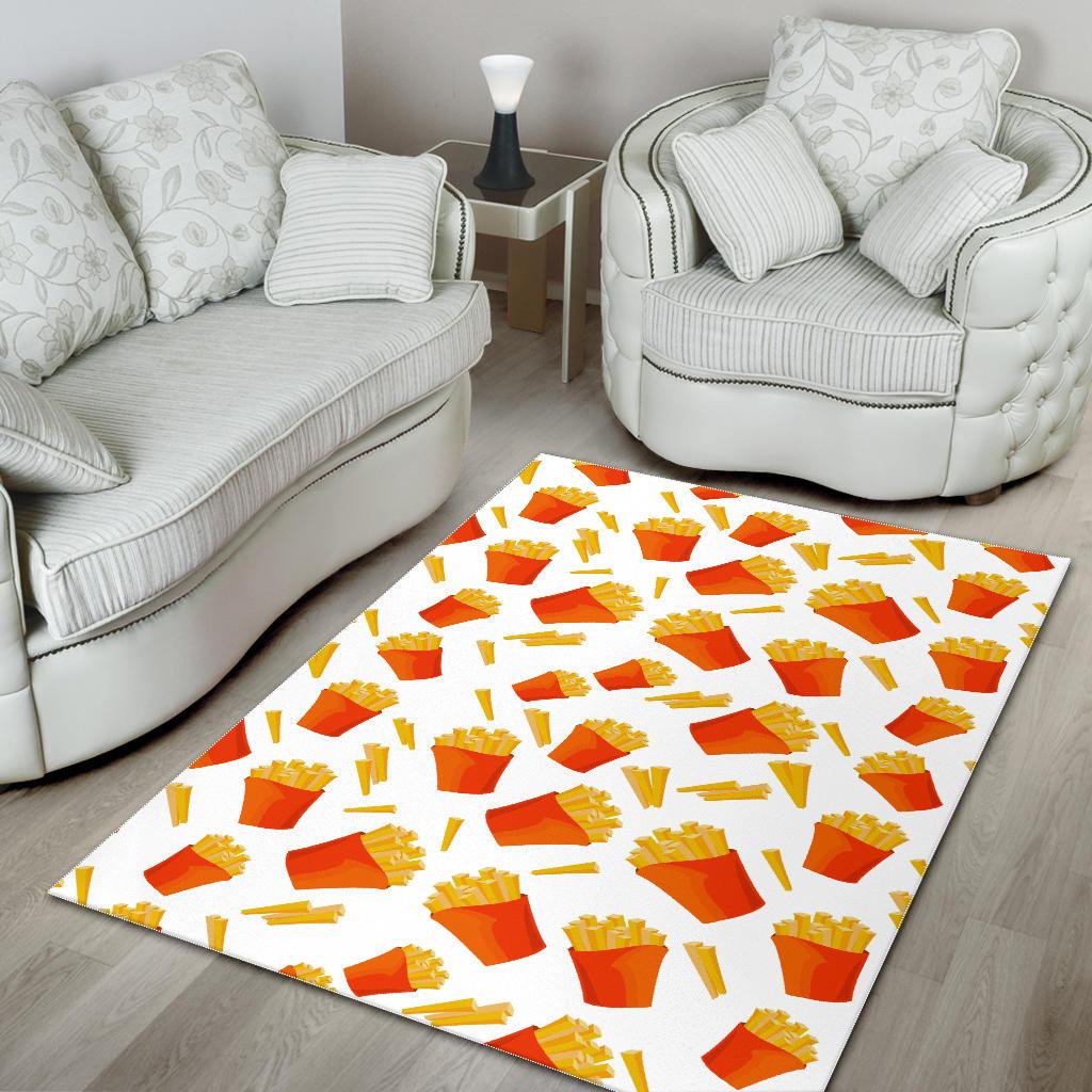 French Fries Pattern Area Rug