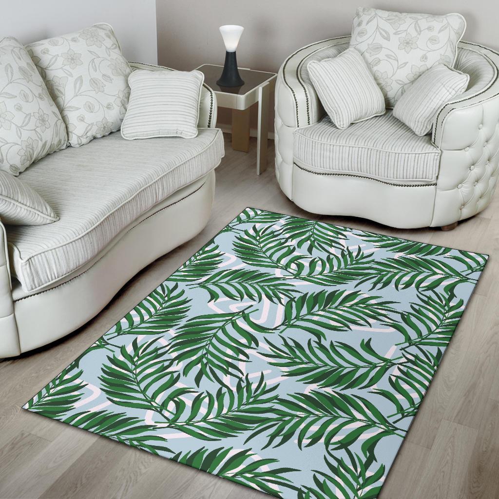 Palm Leaves Pattern Print Design PL06 Area Rugs